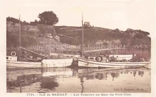 AK / Ansichtskarte Ile-de-Brehat Saint-Brieuc 22 Cotes-d Armor Les Vedettes au Quai du Port-Clos