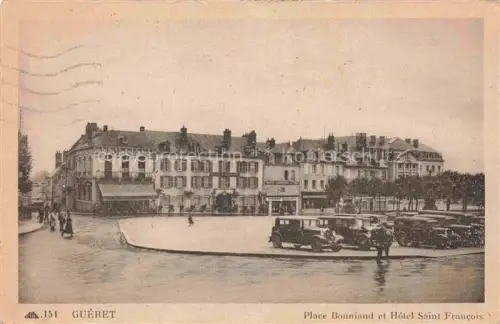 AK / Ansichtskarte Gueret 23 Creuse Place Bonniaud et Hôtel Saint Francois