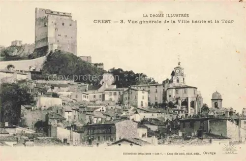 AK / Ansichtskarte Crest DIE 26 Drome Vue générale de la ville haute et la tour