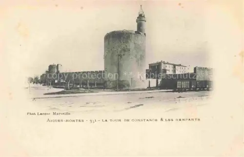 AK / Ansichtskarte Aigues-Mortes Aigues-Morte 30 Gard La Tour de Constance les Remparts 