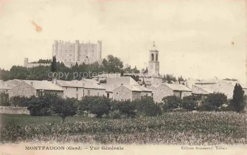 AK / Ansichtskarte Montfaucon 30 Gard Vue Generale Bonneaud Tabacs 
