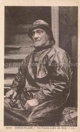 AK / Ansichtskarte BERCK-PLAGE 62 Un Vieux Loup de Mer