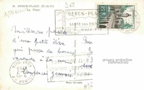 AK / Ansichtskarte BERCK-PLAGE 62 La Plage