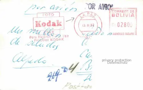 AK / Ansichtskarte LA PAZ Bolivia Panorama