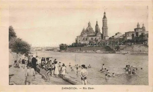 AK / Ansichtskarte ZARAGOZA Saragossa ES Rio Ebro