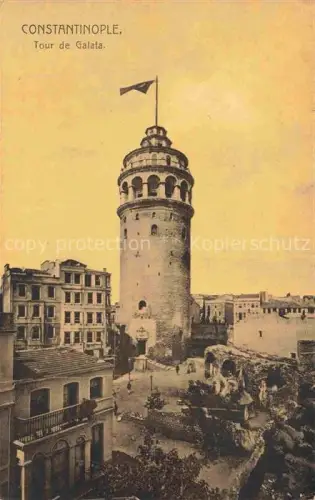 AK / Ansichtskarte Constantinople Constantinopel ISTANBUL TK Tour de Galata
