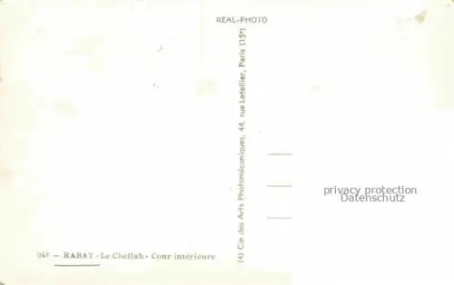 AK / Ansichtskarte RABAT  Maroc Le Chellah Cour interieure