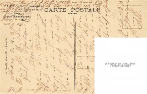AK / Ansichtskarte MARSEILLE 13 La Plage Son Hotel Face au Golfe
