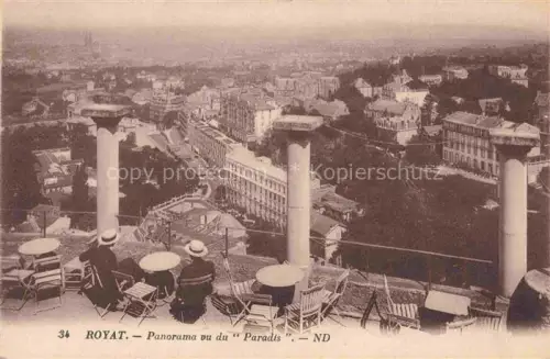 AK / Ansichtskarte Royat-les-Bains Clermont-Ferrand 63 Puy-de-Dome Panorama vue du Paradis