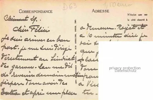 AK / Ansichtskarte Royat-les-Bains Clermont-Ferrand 63 Puy-de-Dome Panorama vue du Paradis