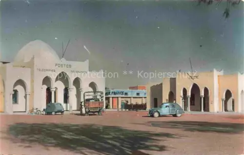 AK / Ansichtskarte Colomb-Bechar Algerie La poste la mairie et Air France