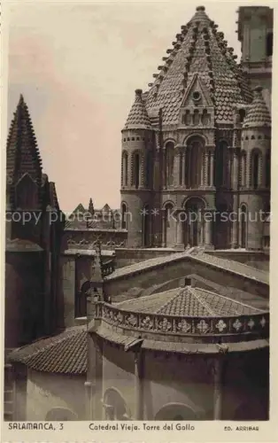 AK / Ansichtskarte Salamanca Castilla y Leon ES Catedral Vieja Torre del Gallo