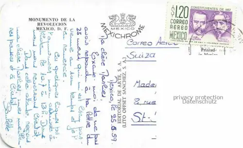 AK / Ansichtskarte Mexico -City D.F. Mexico Monumento de la Revolution
