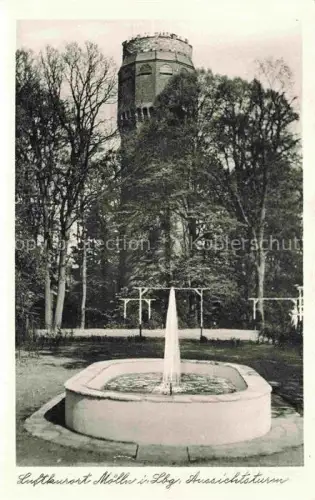 AK / Ansichtskarte Moelln  Lauenburg Aussichtsturm Brunnen