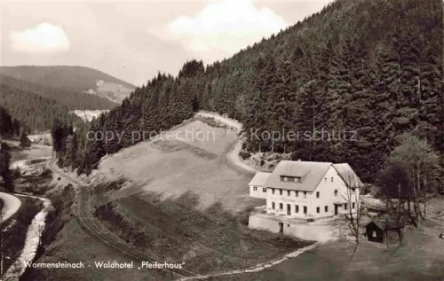AK / Ansichtskarte Warmensteinach Waldhotel Pfeiferhaus Fliegeraufnahme