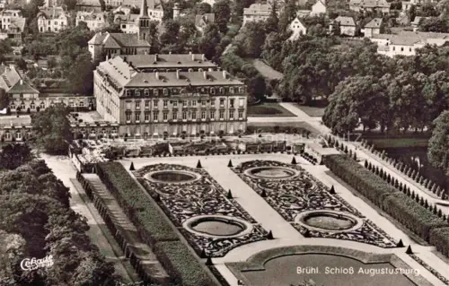 AK / Ansichtskarte BRueHL  Rheinland NRW Schloss Augustusburg Fliegeraufnahme
