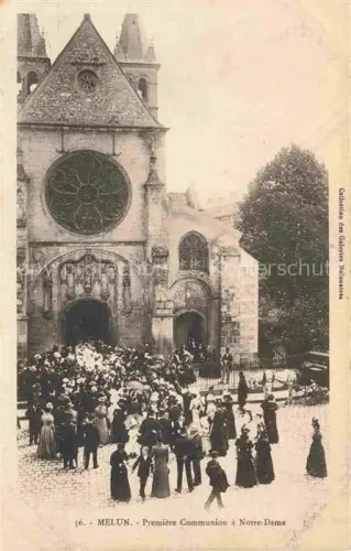 AK / Ansichtskarte Melun 77 Seine-et-Marne Première Communion à Notre-Dame