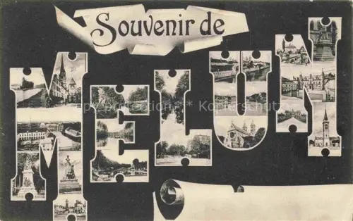 AK / Ansichtskarte Melun 77 Seine-et-Marne Souvenir de la ville vues d'ensemble
