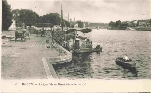 AK / Ansichtskarte Melun 77 Seine-et-Marne Le Quai de la Reine Blanche