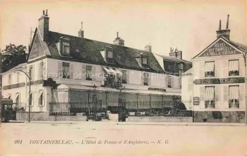 AK / Ansichtskarte FONTAINEBLEAU 77 Seine et Marne Hôtel de France et d'Angleterre