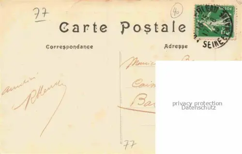 AK / Ansichtskarte FONTAINEBLEAU 77 Seine et Marne Grande Rue et l'église