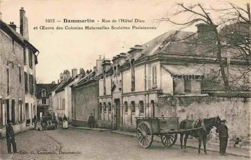 AK / Ansichtskarte Dammartin-en-Goele MEAUX 77 Seine-et-Marne Rue de l'Hôtel Dieu Oeuvre des Colonies Maternelles Scolaires Parisiennes