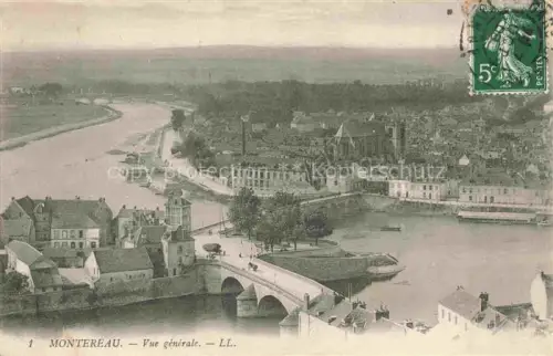 AK / Ansichtskarte Montereau -Fault-Yonne PROVINS 77 Seine-et-Marne Vue générale