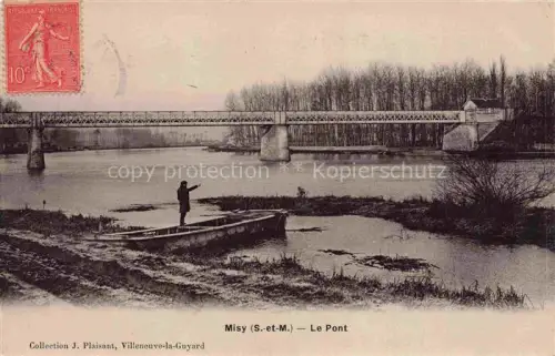 AK / Ansichtskarte Misy-sur-Yonne PROVINS 77 Seine-et-Marne Aux bords de l'Yonne Pont