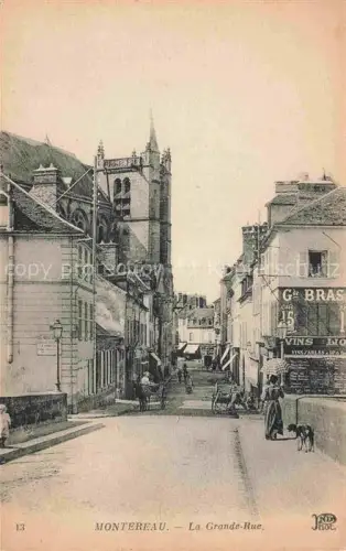 AK / Ansichtskarte Montereau -Fault-Yonne PROVINS 77 Seine-et-Marne La Grande Rue