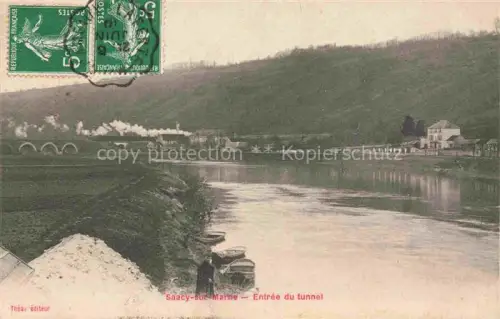AK / Ansichtskarte Saacy-sur-Marne MEAUX 77 Seine-et-Marne Entrée du tunnel aux bords de la Marne