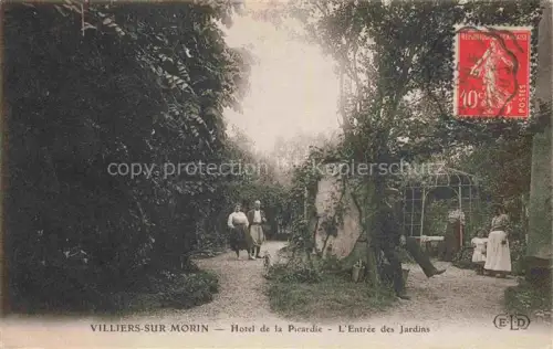 AK / Ansichtskarte Villiers-sur-Morin MEAUX 77 Seine-et-Marne Hôtel de la Picardie entrée du jardin