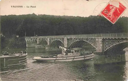 AK / Ansichtskarte Valvins-sur-Seine Fontainebleau 77 Seine-et-Marne Le pont