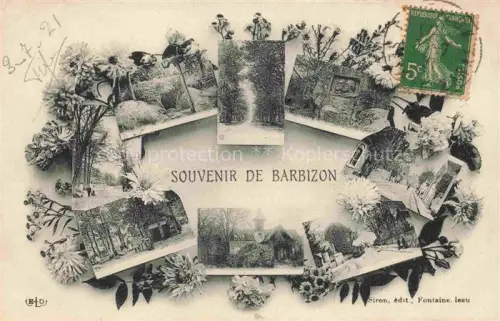 AK / Ansichtskarte Barbizon Fontainebleau 77 Seine et Marne Souvenir de la ville vues d'ensemble