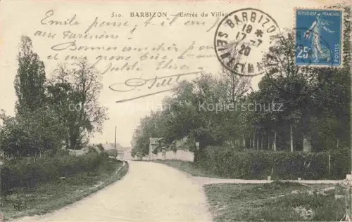 AK / Ansichtskarte Barbizon Fontainebleau 77 Seine et Marne Entrée du village