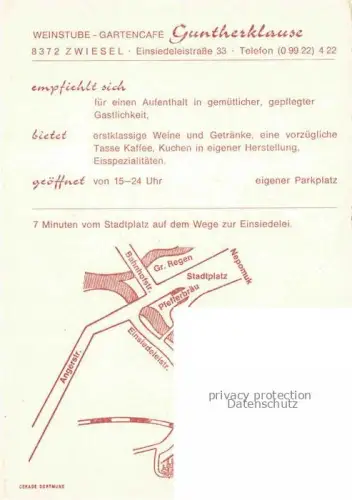 AK / Ansichtskarte Weisel Ehingen Weinstube Guntherklause