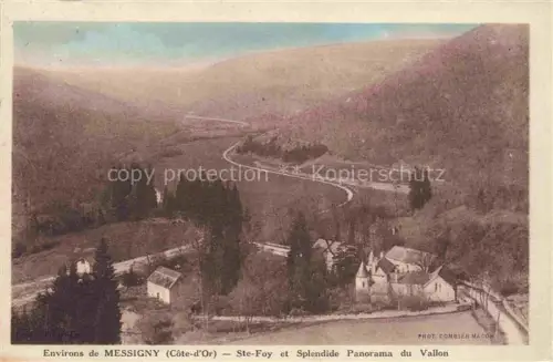AK / Ansichtskarte Sainte-Foy Messigny-et-Vantoux DIJON 21 Cote-d Or Splendide panorama du vallon