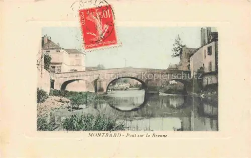 AK / Ansichtskarte MONTBARD 21 Cote-d Or Pont sur la Brenne