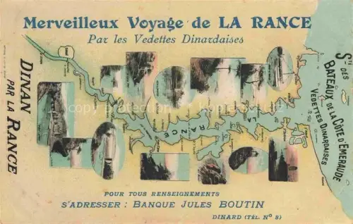 AK / Ansichtskarte DINAN 22 Cotes-d Armor Merveilleux voyage de la Rance par les Vedetes Dinardaises