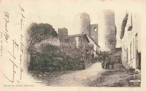 AK / Ansichtskarte Crocq Aubusson 23 Creuse Vue d'ensemble et les tours