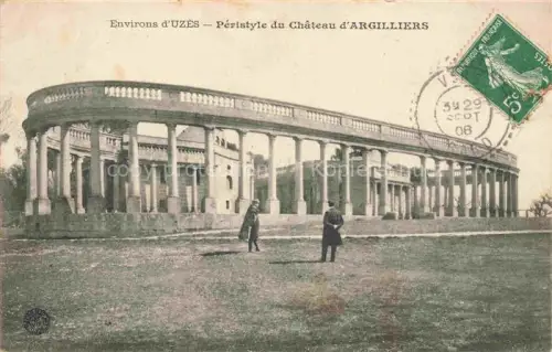 AK / Ansichtskarte Argilliers Chateau d Uzes NIMES 30 Gard Péristyle du château