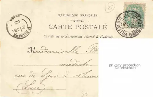 AK / Ansichtskarte Villeneuve-les-Avignon NIMES 30 Gard Vue générale