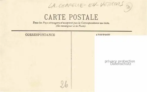 AK / Ansichtskarte La-Chapelle-en-Vercors Die 26 Drome Vue générale