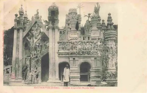 AK / Ansichtskarte Hauterives Valence 26 Drome Grottes originales facade sud