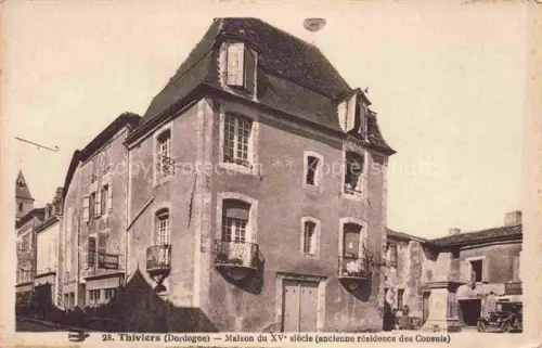 AK / Ansichtskarte Thiviers NONTRON 24 Dordogne Maison du XVe siècle ancienne résidence des Consuls