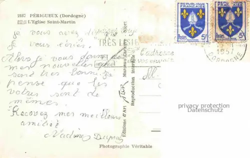 AK / Ansichtskarte PERIGUEUX 24 Dordogne Eglise Saint-Martin