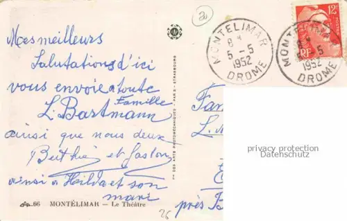 AK / Ansichtskarte MONTELIMAR  Nyons 26 Drome Le Théâtre