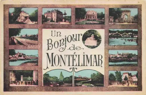 AK / Ansichtskarte MONTELIMAR  Nyons 26 Drome Un bonjour de la ville vues d'ensemble