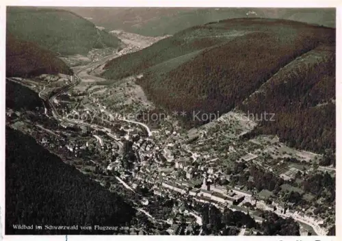 AK / Ansichtskarte WILDBAD  Bad Schwarzwald BW Fliegeraufnahme