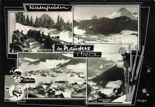 AK / Ansichtskarte Nauders Tirol AT Mutzkopfhuette Fliegeraufnahmen Schoepfwarte