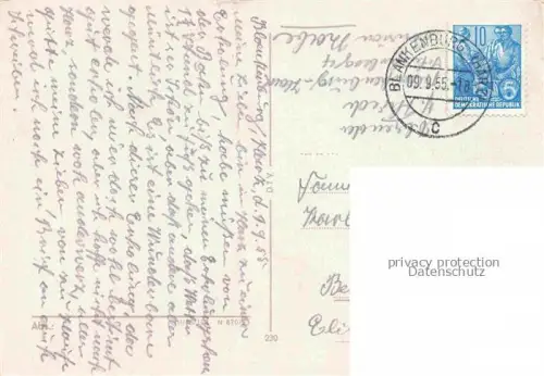 AK / Ansichtskarte Blankenburg Harz Traenkestrasse mit Blick auf SVA Genesungsheim Schloss